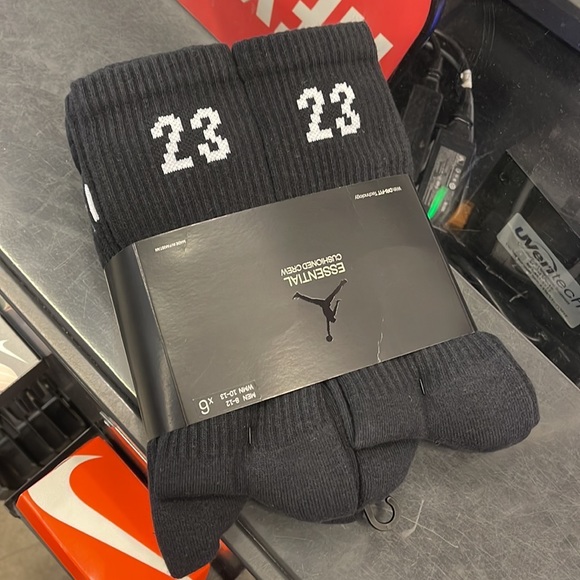 Jordan Essential Cushioned Crew Socks 6 pairs set Jordan 23 - Picture 3 of 14